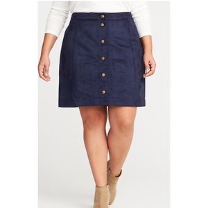 NWT Old Navy Suede Mini Skirt